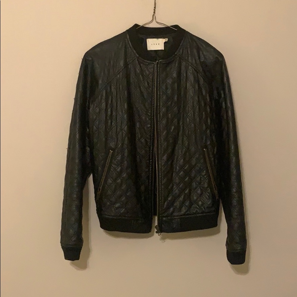 FAUX LEATHER JACKET